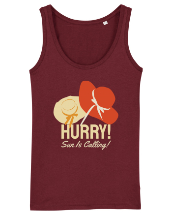 Hurry! Sun is Calling! Burgundy