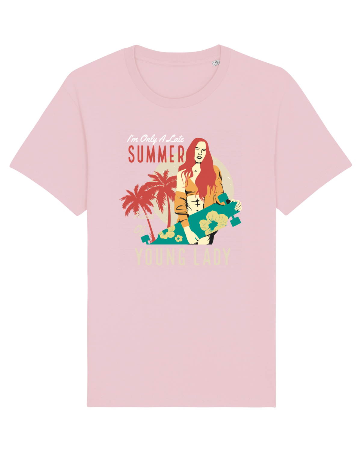 Tricou mânecă scurtă Unisex Rocker Cotton Pink