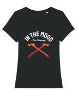 In the Mood for Camping Tricou mânecă scurtă guler larg fitted Damă Expresser
