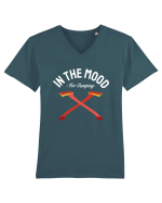 In the Mood for Camping Tricou mânecă scurtă guler V Bărbat Presenter