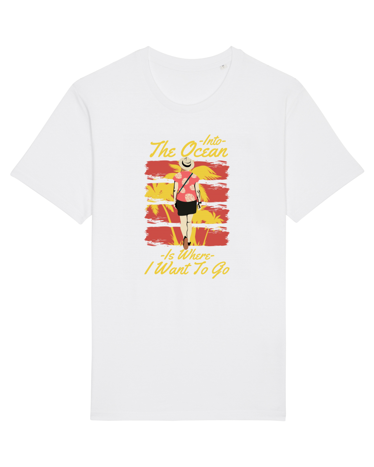 Tricou mânecă scurtă Unisex Rocker White