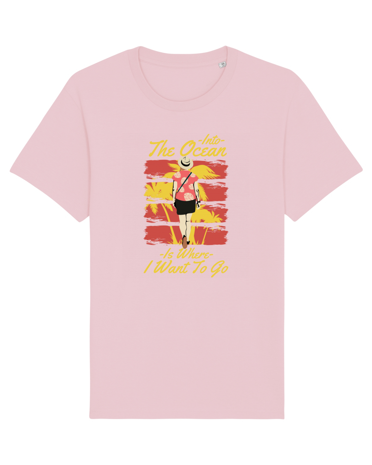 Tricou mânecă scurtă Unisex Rocker Cotton Pink