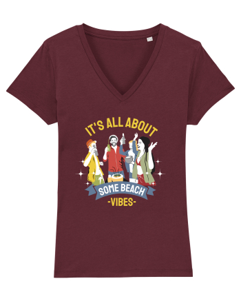 It's All About Some Beach Vibes Burgundy