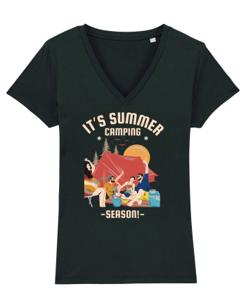 It's Summer Camping Season Black