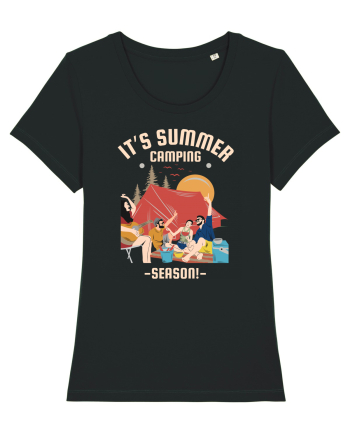 It's Summer Camping Season Black
