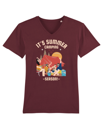 It's Summer Camping Season Burgundy
