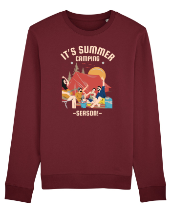 It's Summer Camping Season Burgundy