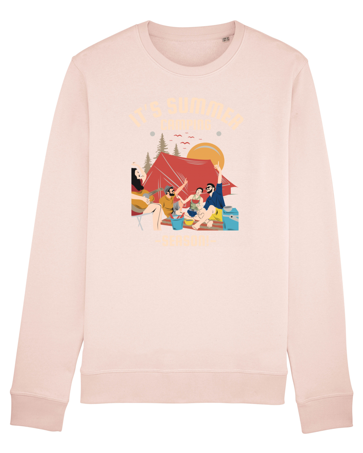 Bluză mânecă lungă Unisex Rise Candy Pink