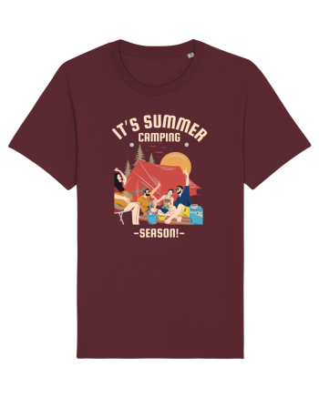 It's Summer Camping Season Burgundy