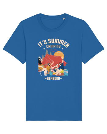 It's Summer Camping Season Royal Blue