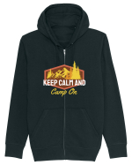 Keep Calm and Camp On Hanorac cu fermoar Unisex Connector