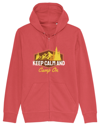 Keep Calm and Camp On Carmine Red
