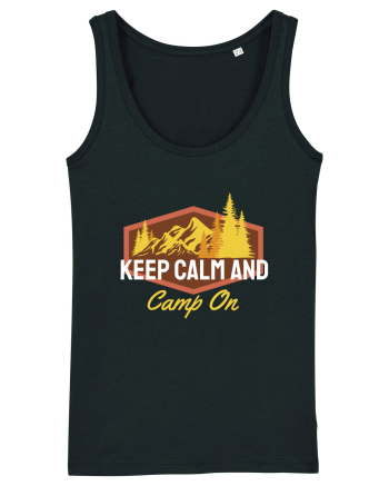 Keep Calm and Camp On Black