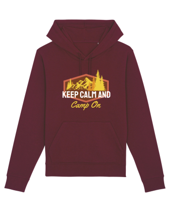 Keep Calm and Camp On Burgundy