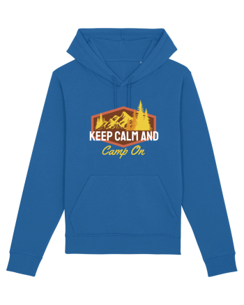 Keep Calm and Camp On Royal Blue