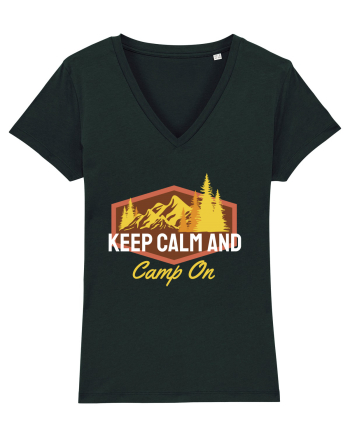 Keep Calm and Camp On Black