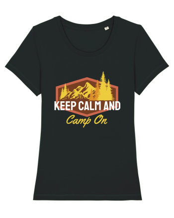 Keep Calm and Camp On Black