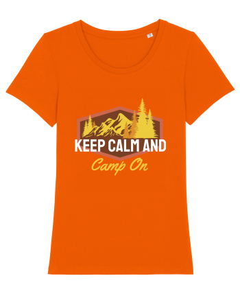 Keep Calm and Camp On Bright Orange