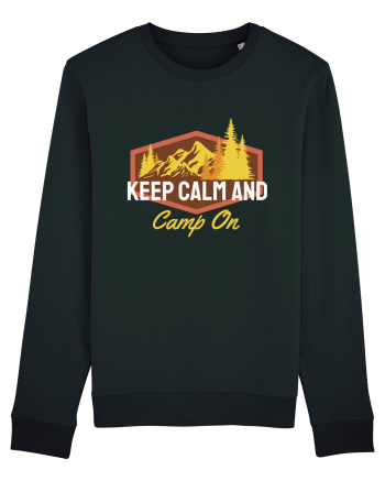 Keep Calm and Camp On Black