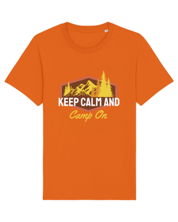 Keep Calm and Camp On Bright Orange