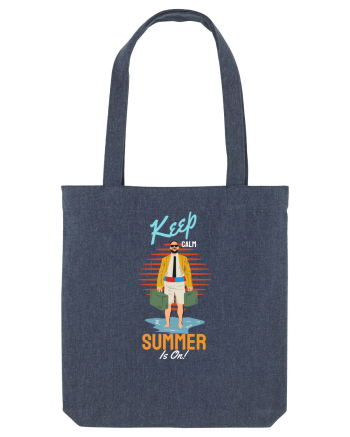 Keep Calm Summer is On! Midnight Blue