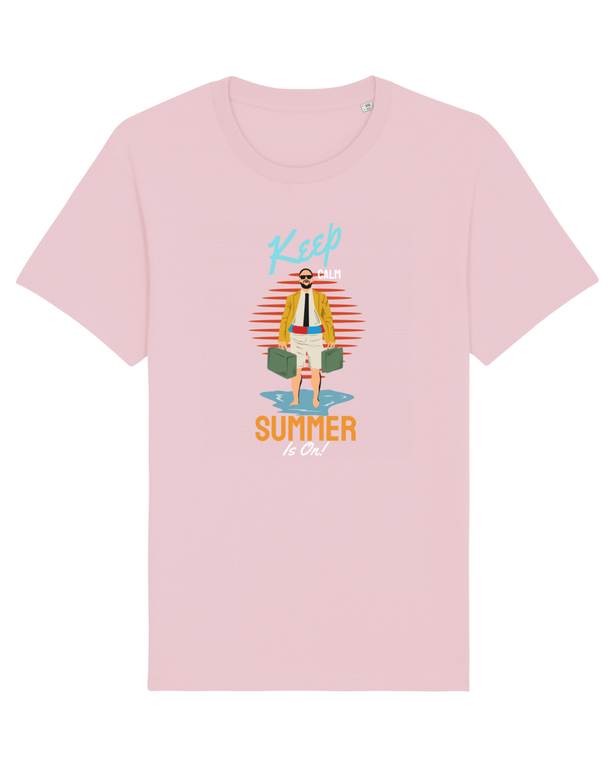 Tricou mânecă scurtă Unisex Rocker Cotton Pink