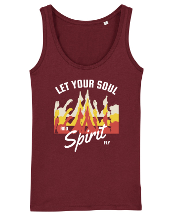 Let Your Soul and Spirit Fly Burgundy