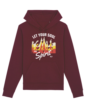 Let Your Soul and Spirit Fly Burgundy