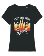 Let Your Soul and Spirit Fly Tricou mânecă scurtă guler larg fitted Damă Expresser