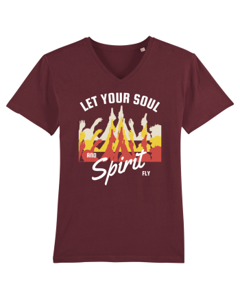 Let Your Soul and Spirit Fly Burgundy
