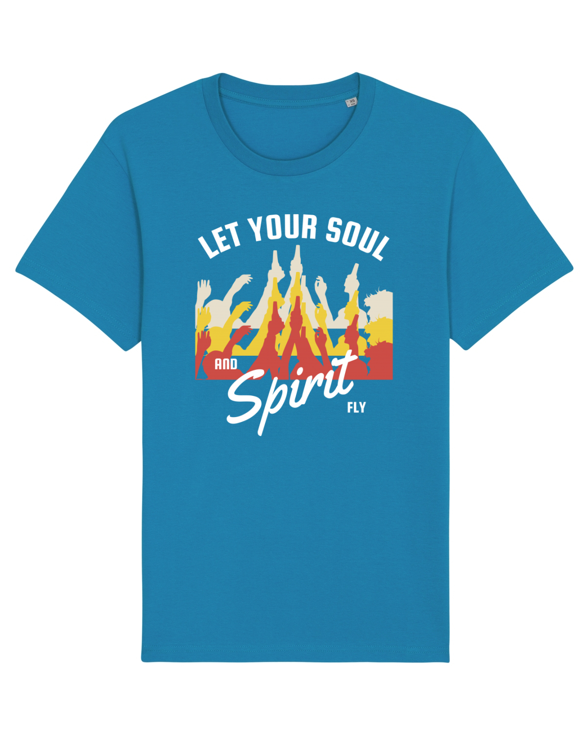 Tricou mânecă scurtă Unisex Rocker Azur