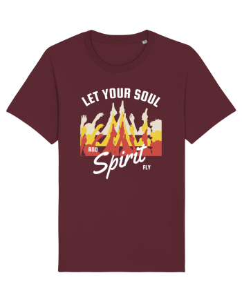 Let Your Soul and Spirit Fly Burgundy