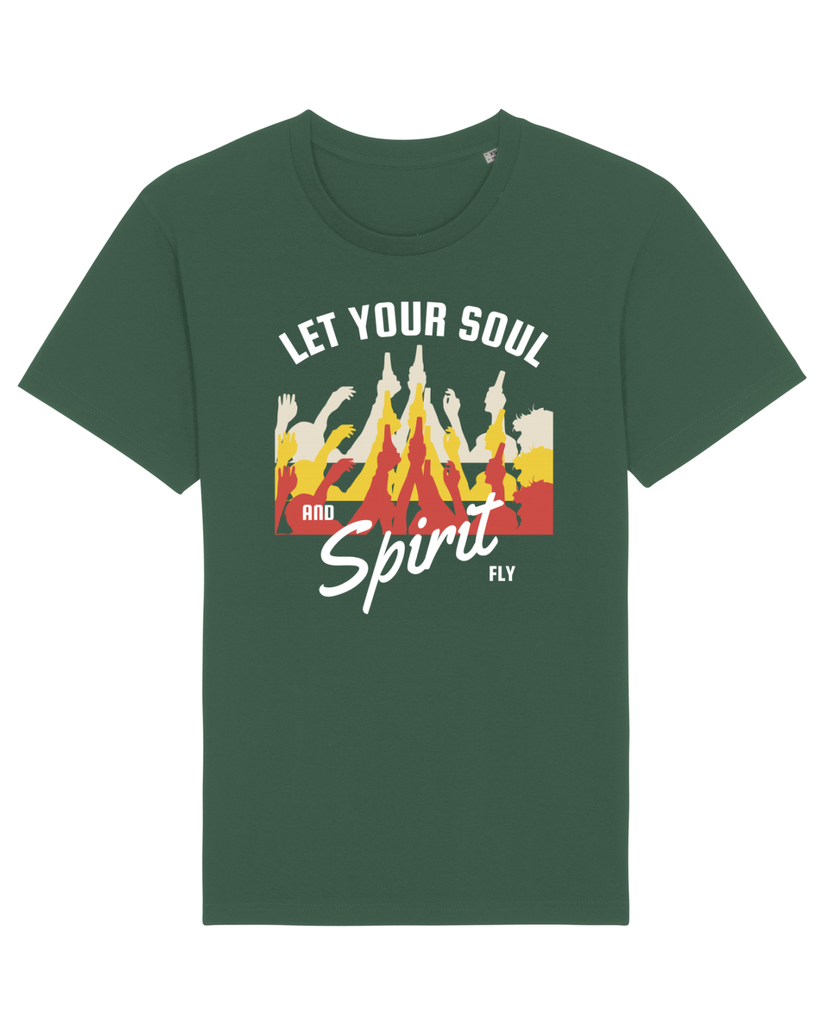 Tricou mânecă scurtă Unisex Rocker Bottle Green