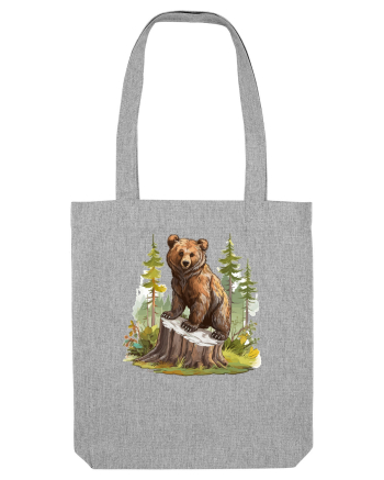 Bear in the forest Heather Grey