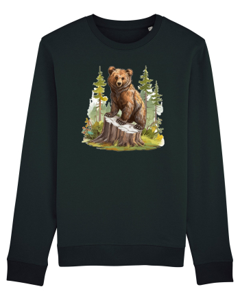 Bear in the forest Black