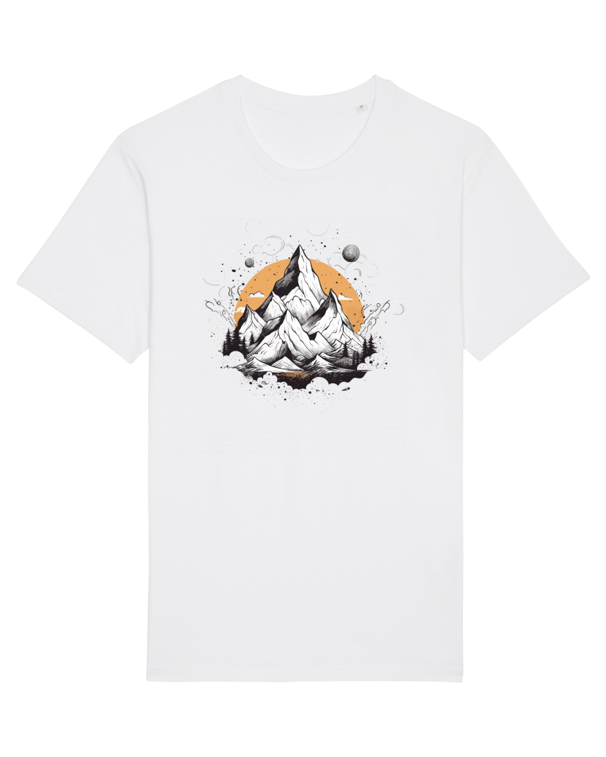 Tricou mânecă scurtă Unisex Rocker White