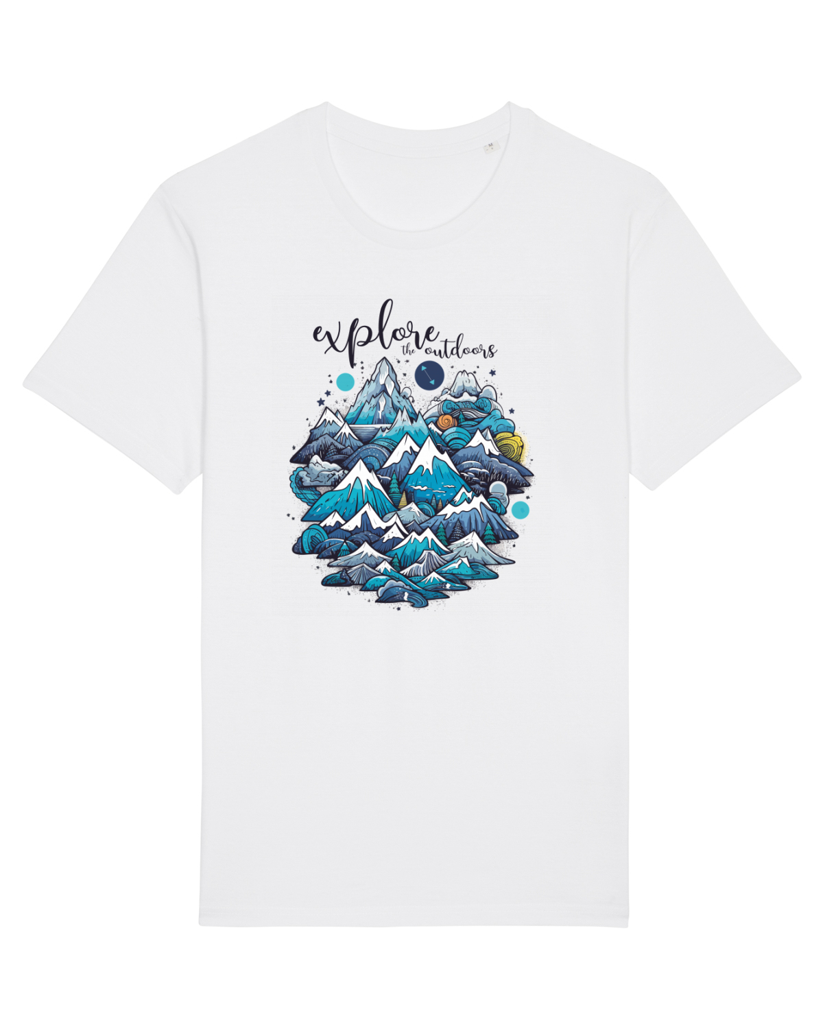 Tricou mânecă scurtă Unisex Rocker White