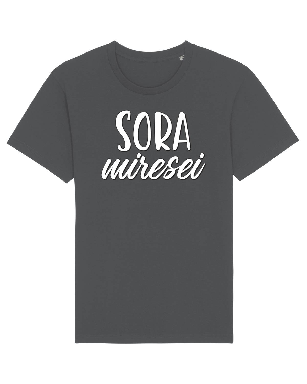 Tricou mânecă scurtă Unisex Rocker Anthracite