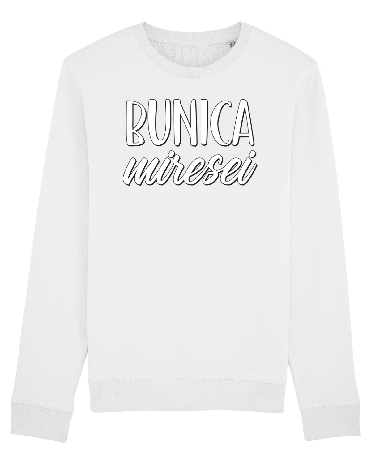 Bluză mânecă lungă Unisex Rise White