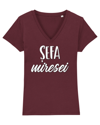 Tricou poze nunta - șefa miresei Burgundy