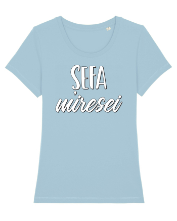 Tricou poze nunta - șefa miresei Sky Blue