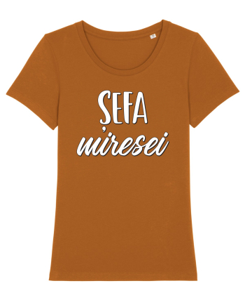 Tricou poze nunta - șefa miresei Roasted Orange
