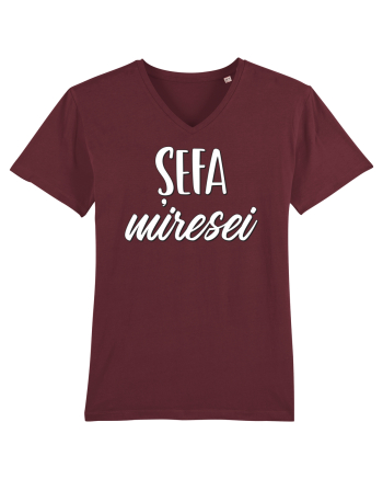 Tricou poze nunta - șefa miresei Burgundy