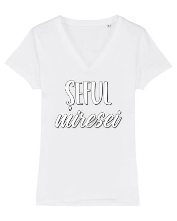 Tricou poze nunta - șeful miresei White
