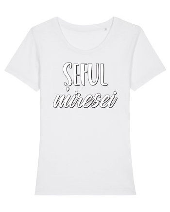Tricou poze nunta - șeful miresei White