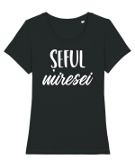 Tricou poze nunta - șeful miresei Tricou mânecă scurtă guler larg fitted Damă Expresser
