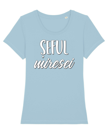 Tricou poze nunta - șeful miresei Sky Blue