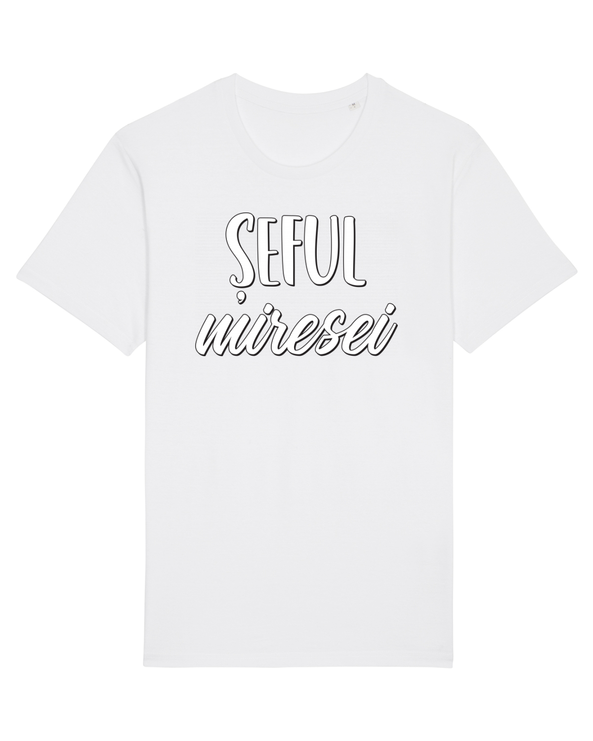 Tricou mânecă scurtă Unisex Rocker White