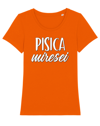 Tricou poze nunta - pisica miresei Bright Orange