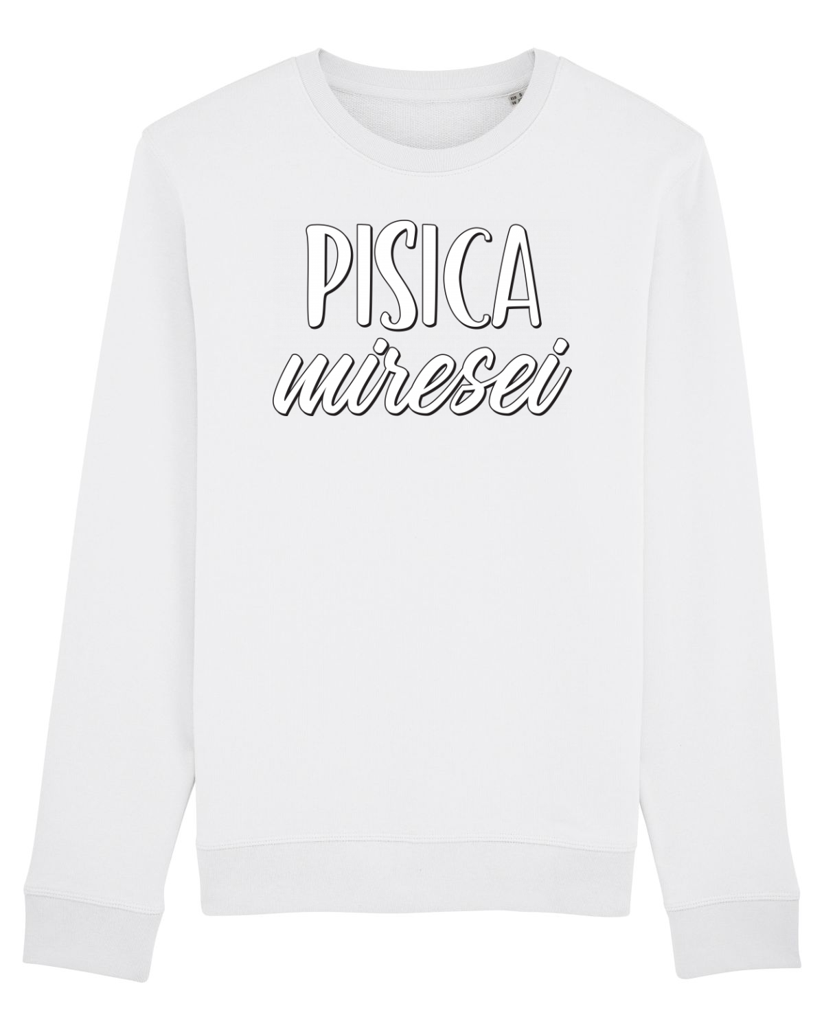 Bluză mânecă lungă Unisex Rise White
